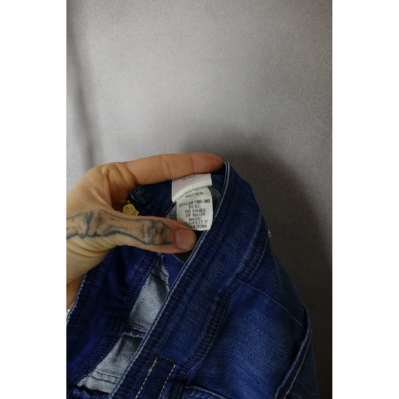 Mother RARE The Double Zip Pocket Flare Leg Jeans Womens‎ Size 28 Blue Denim - Picture 6 of 14